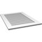 Ekena Millwork Vertical Surface Mount PVC Gable Vent: Non-Functional, w/ 3-1/2"W x 1"P Standard Frame, 26"W x 36"H GVPVE26X3601SN - alternate 4